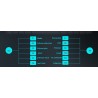 Teclado sem fio com mouse / receptor USB 2.4G