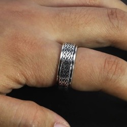 925 Sterling silver - rotatable ring - spinner designRings