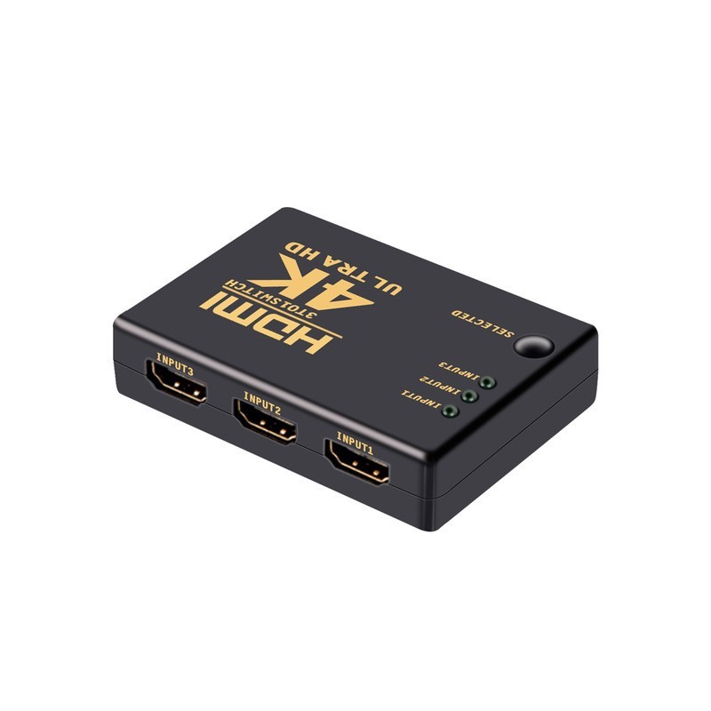 3 Portas - Divisor HDMI - Ultra HD - DVD HDTV Xbox PS3 PS4 PS5 - 4K