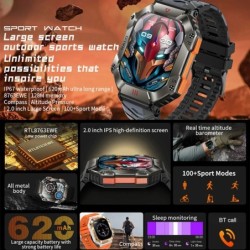 KR80 Smartwatch - Android/IOS - fitness tracker - heart monitor - IP67 - activity trackerSmart-Wear