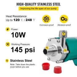 Fabricação de cerveja caseira MP-15RP - pompa magnética - produto comestível