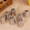 Bicos para cobertura de saco de confeitar - decoração de bolo 7 peças