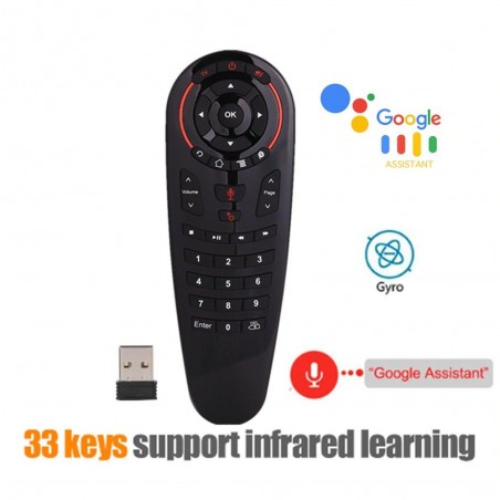 G30S - mouse aéreo por voz - controle remoto inteligente para Android TV Box