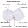 Tampões auditivos de silicone - 8/16 peças com caixa