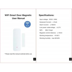 Smart WiFi sensor - door open / closed detector - WiFi - Alexa - GoogleHome security
