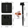 Luzes LED com abelhas - jardim - movido a energia solar - luzes de Natal