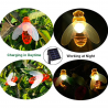 Luzes LED com abelhas - jardim - movido a energia solar - luzes de Natal