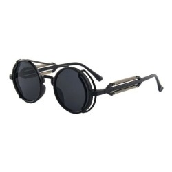 Óculos de sol steampunk góticos clássicos - retrô - armação redonda