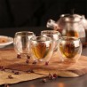 4 peças - Resistente ao calor - xícara de vidro de parede dupla - vidro - chá - expresso - café