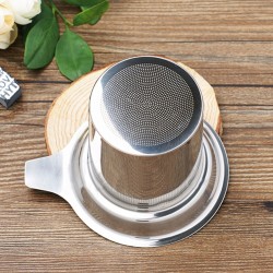 Infusor de chá - coador reutilizável - malha de aço inoxidável