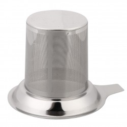Infusor de chá - coador reutilizável - malha de aço inoxidável