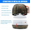 Umidificador de ar moderno - difusor de óleos essenciais - 7 cores claras mutáveis - 500ml