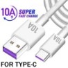 120W 10A - USB para Tipo C - carregamento super rápido - cabo de dados - para Samsung Xiaomi Huawei