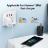 120W 10A - USB para Tipo C - carregamento super rápido - cabo de dados - para Samsung Xiaomi Huawei