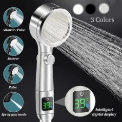 Smart 4Mode Instelbare Led Digitale Temperatuur Display Douchekop Hoge Druk Handheld Badkamer Waterbesparende DouchekopHome