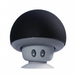 Mini caixa de som Bluetooth - sem fio - com ventosa - formato cogumelo