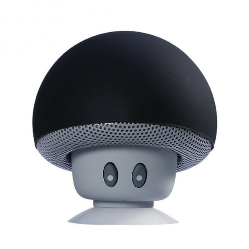 Mini caixa de som Bluetooth - sem fio - com ventosa - formato cogumelo
