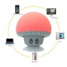 Mini caixa de som Bluetooth - sem fio - com ventosa - formato cogumelo
