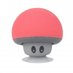 Mini caixa de som Bluetooth - sem fio - com ventosa - formato cogumelo