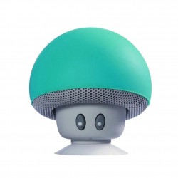 Mini caixa de som Bluetooth - sem fio - com ventosa - formato cogumelo