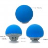 Mini caixa de som Bluetooth - sem fio - com ventosa - formato cogumelo