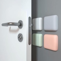 Batente de porta de silicone - protetores de maçaneta - protetores de parede autoadesivos