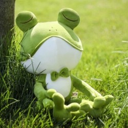 Sapo sonolento fofo - brinquedo de pelúcia - 37-50cm