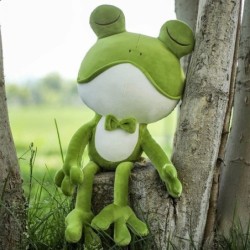 Sapo sonolento fofo - brinquedo de pelúcia - 37-50cm