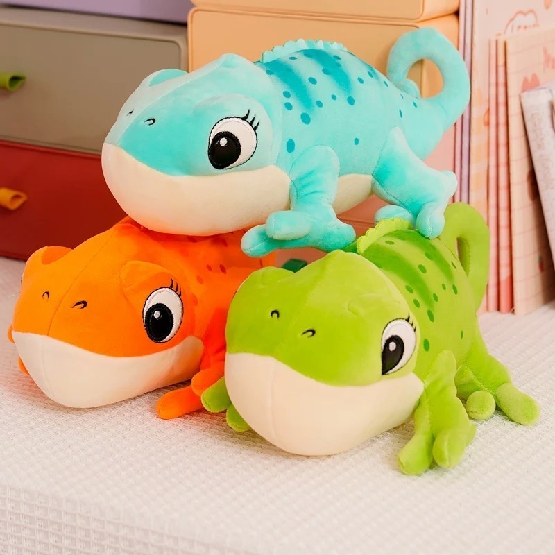 Lagarto - camaleão - pelúcia - 30 cm