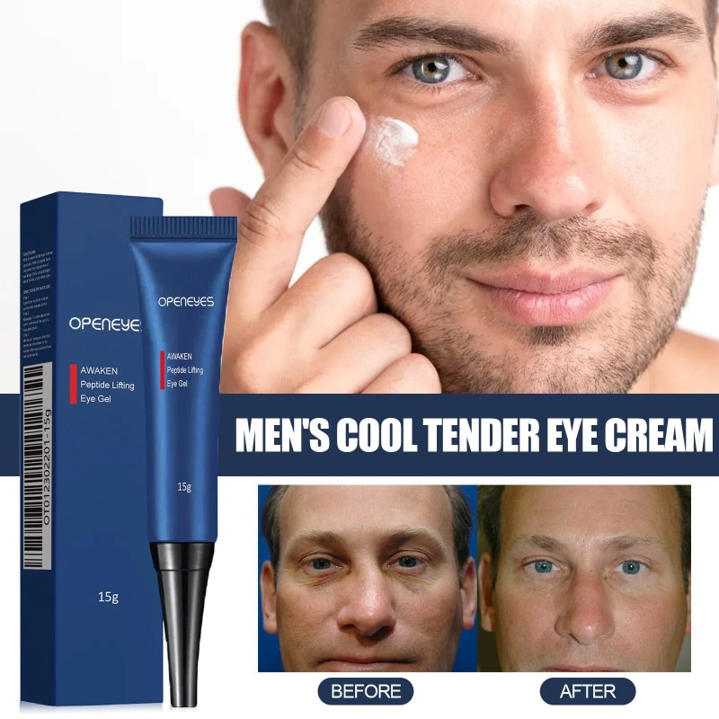 Creme removedor de bolsas nos olhos para homens - anti olheiras e inchaço - hidratante