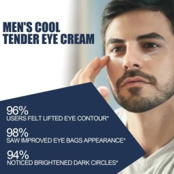 Creme removedor de bolsas nos olhos para homens - anti olheiras e inchaço - hidratante