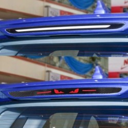 Taillight brake sticker - angry eyes - carbon fiber - protection sticker - for Chery Logo Tiggo 7Stickers