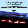 Adesivo de freio de luz traseira - olhos irritados - fibra de carbono - adesivo de proteção - para Chery Logo Tiggo 7