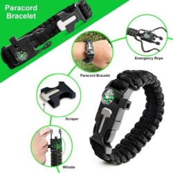 Kit de primeiros socorros de sobrevivência 38 em 1 - conjunto militar completo - kit de emergência para equipamentos ao ar livre