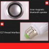 E27 - LED - RGB - Caixa de som Bluetooth - Lâmpada musical com controle remoto