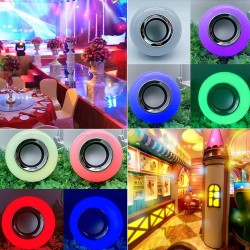 E27 - LED - RGB - Caixa de som Bluetooth - Lâmpada musical com controle remoto
