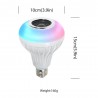 E27 - LED - RGB - Caixa de som Bluetooth - Lâmpada musical com controle remoto