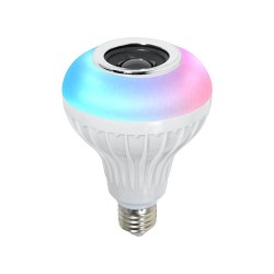 E27 - LED - RGB - Caixa de som Bluetooth - Lâmpada musical com controle remoto
