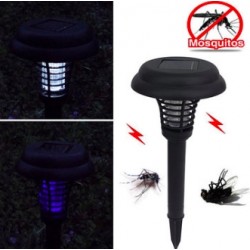 Mata-mosquitos LED movido a energia solar - luz para jardim - 2 peças