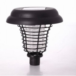 Mata-mosquitos LED movido a energia solar - luz para jardim - 2 peças
