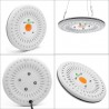 Lâmpada de cultivo LED COB de 100 W - espectro completo - hidropônica - à prova d'água IP67