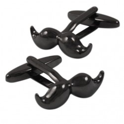 copy of Cufflinks de bigode preto