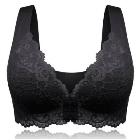copy of Sutiã de renda sexy - sem fio - push-up - com fivela frontal ajustável