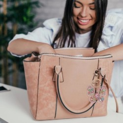 Chaveiro borboleta diamante – Strass - pingente mini bolsa