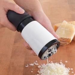 Ralador rotativo de aço inoxidável para queijo e chocolate