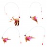 Kitten Pet Teaser Feather Wire Toy