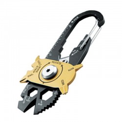 20 em 1 portátil mini utilitário FIXR Chaveiro de ferramentas multi bolso Anel de chave