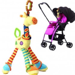Macio Giraffe brinquedo animal bebê Pram Hanger de cama