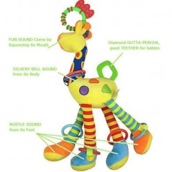 Macio Giraffe brinquedo animal bebê Pram Hanger de cama