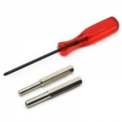 NES N64 Gameboy 3.8 + 4.5mm Segurança Chave de fenda Bit + Triwing